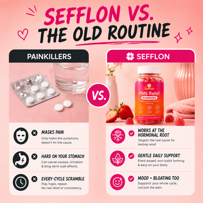 Sefflon PMS Period Relief Gummies - Anticramp Formula