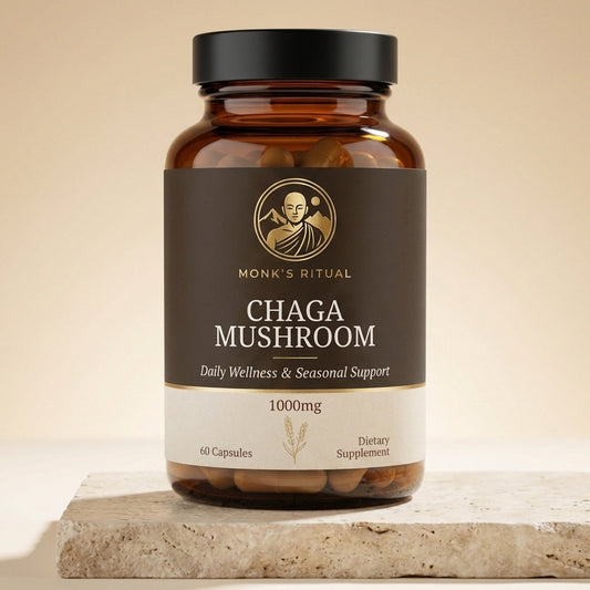 Premium Chaga Pilz 1000mg – Tägliches Wohlbefinden & Saisonale Unterstützung