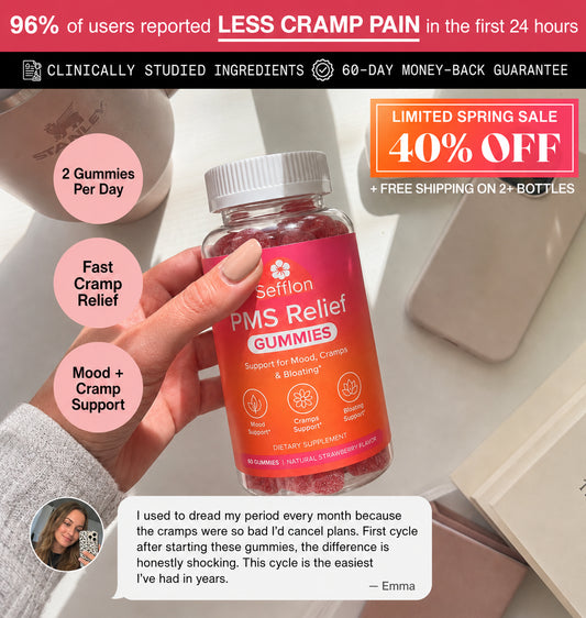 Sefflon PMS Period Relief Gummies - Anticramp Formula