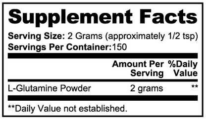 Premium L-Glutamin (Pulver) 2g – Tägliche Bewegung & Physische Unterstützung
